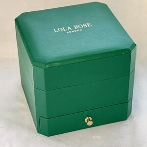 BOX‎ ONLY Lola Rose London Green Storage Case for Jewelry Watch Bracelet Empty